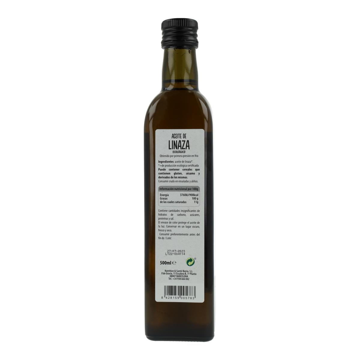 Olio di lino ECO Natursoy 500 ml
