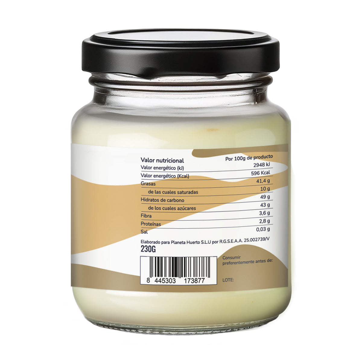 Vegan white chocolate cream ECO Planeta Huerto 230 g