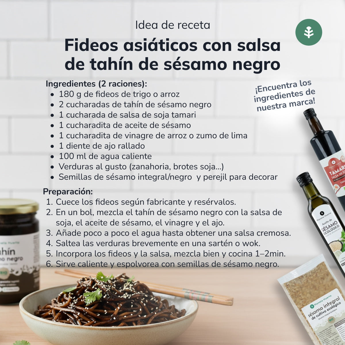 Tahini med svart sesam ECO Planet Garden 350 g