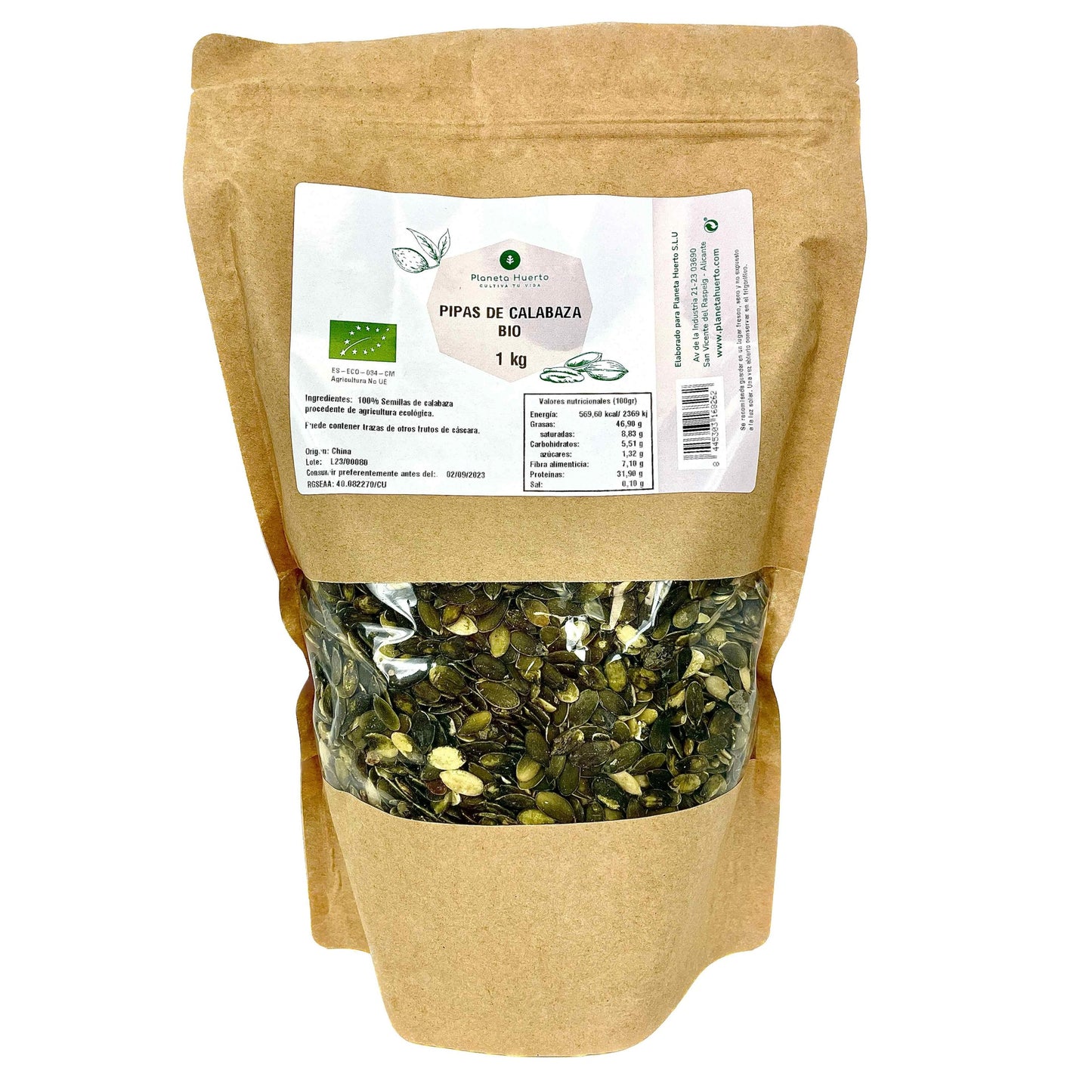 Pumpafrön ECO Planeta Huerto 1 kg