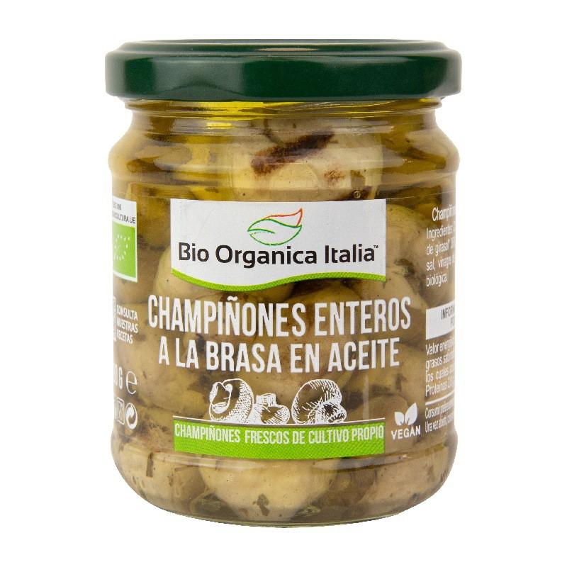 Funghi interi alla brace in olio biologico Organica Italia 190 g