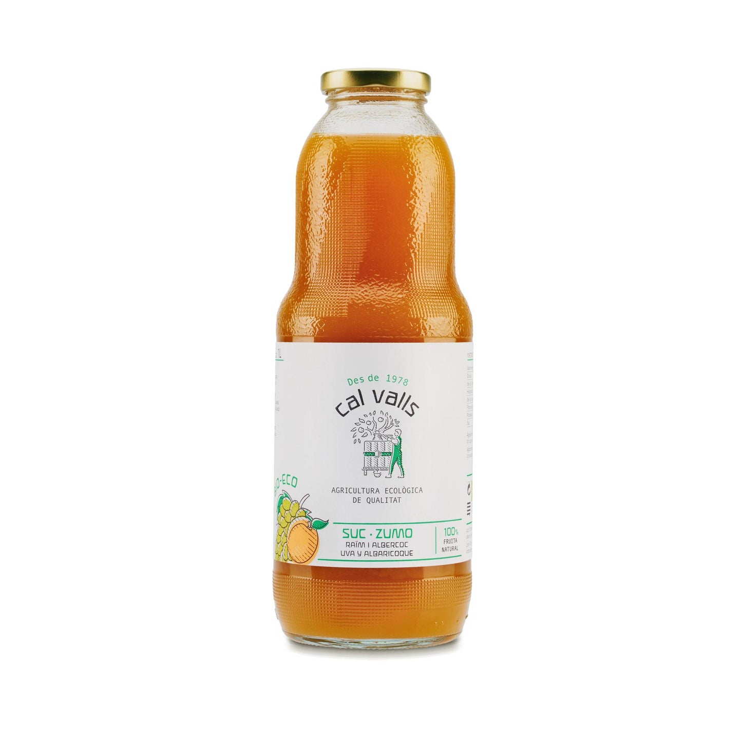 Aprikosen- und Traubensaft Eco Cal Valls 1 l
