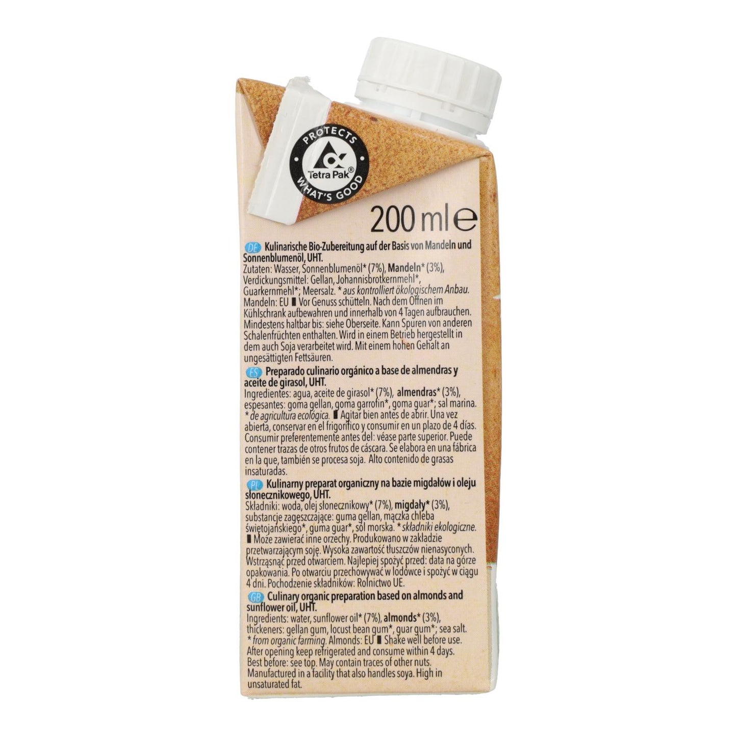 Natumi Mandel-Kochcreme, 200 ml