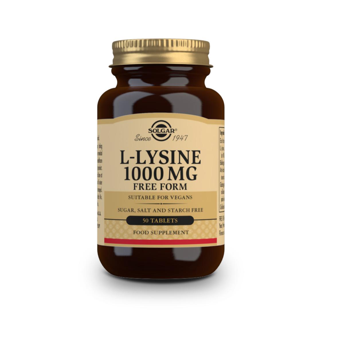 L-Lysin, tabletter à 1000 mg 50 kapslar