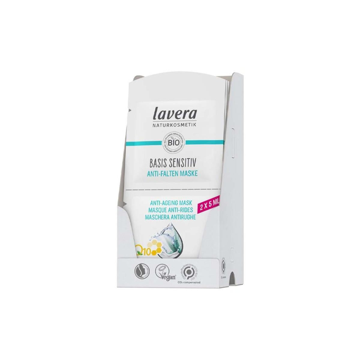 Maschera viso Q10 basis sensitiv, Lavera 2x5 ml