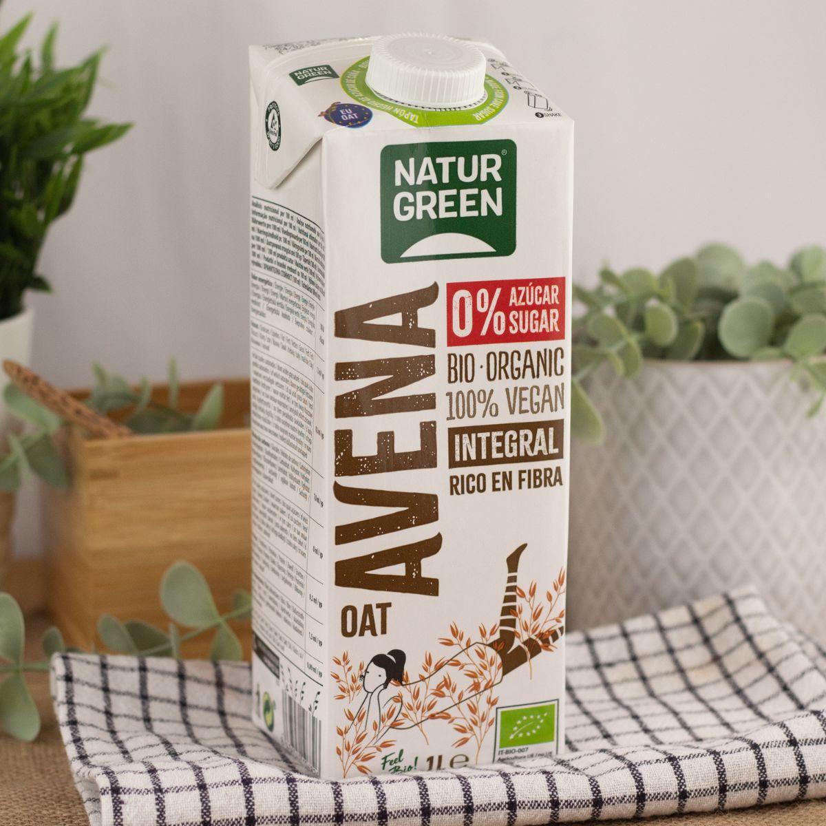 Bevanda di avena integrale 0% zuccheri Bio NaturGreen 1 L