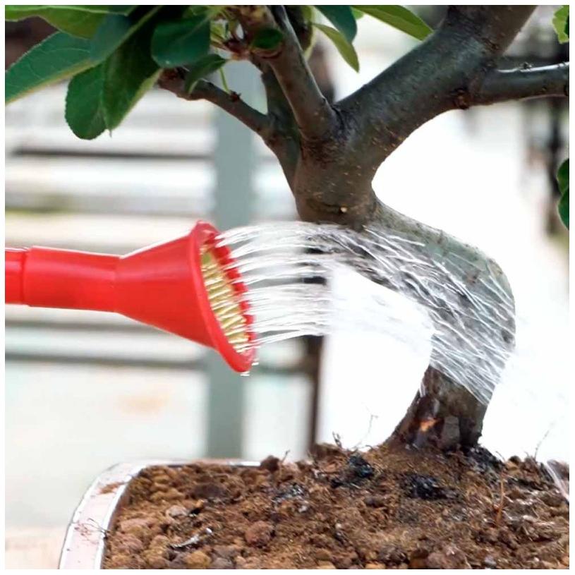 Vattningskanna för bonsai, röd, 0,9 l