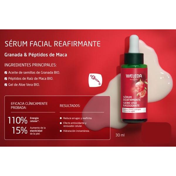 Straffendes Serum mit Granatapfel und Maca-Peptiden Weleda 30 ml