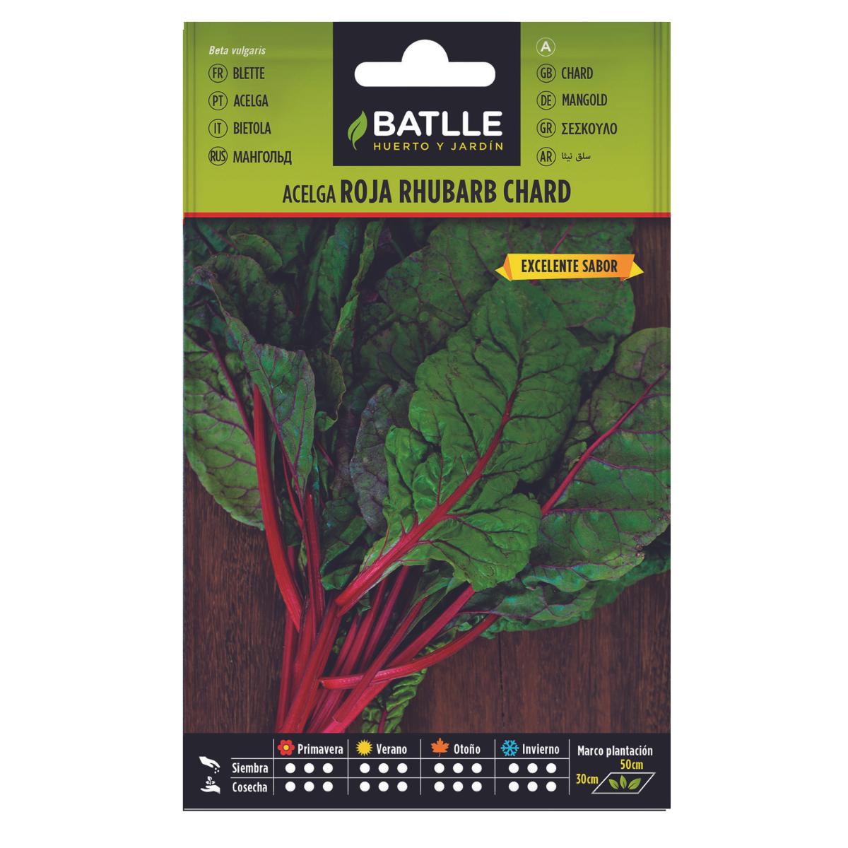 Red Chard Rhubarb Chard Batlle Seeds