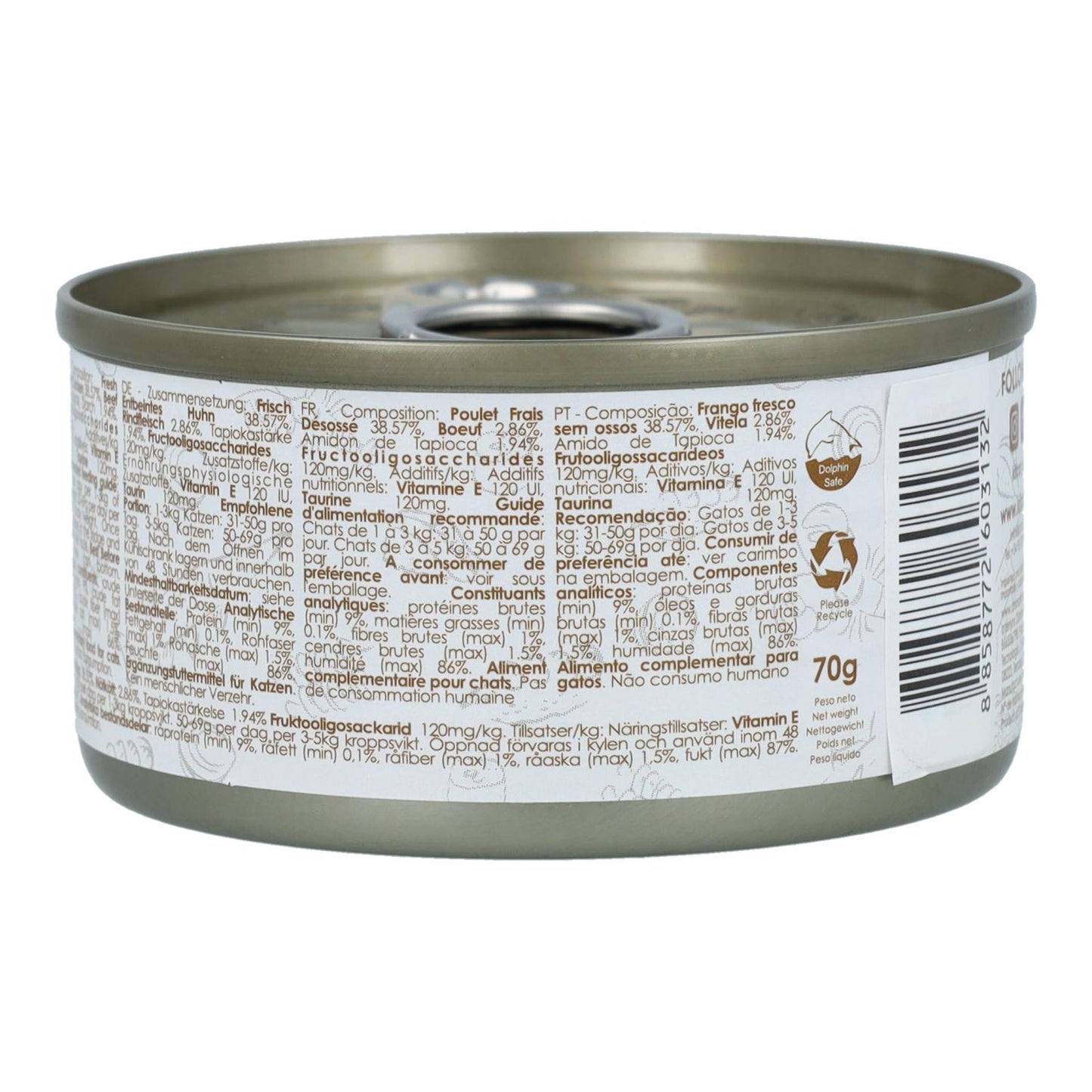 Zestaw Cat Lata Gravy - Kurczak i wołowina 70 g Mokra karma dla kotów w sosie