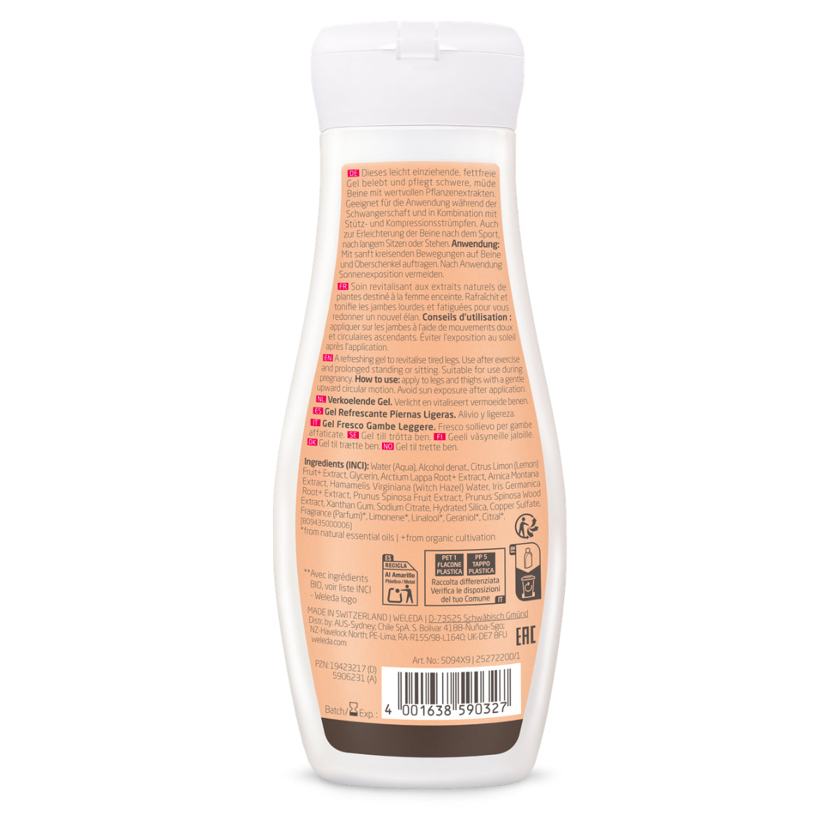 Gel jambes légères Weleda 200 ml