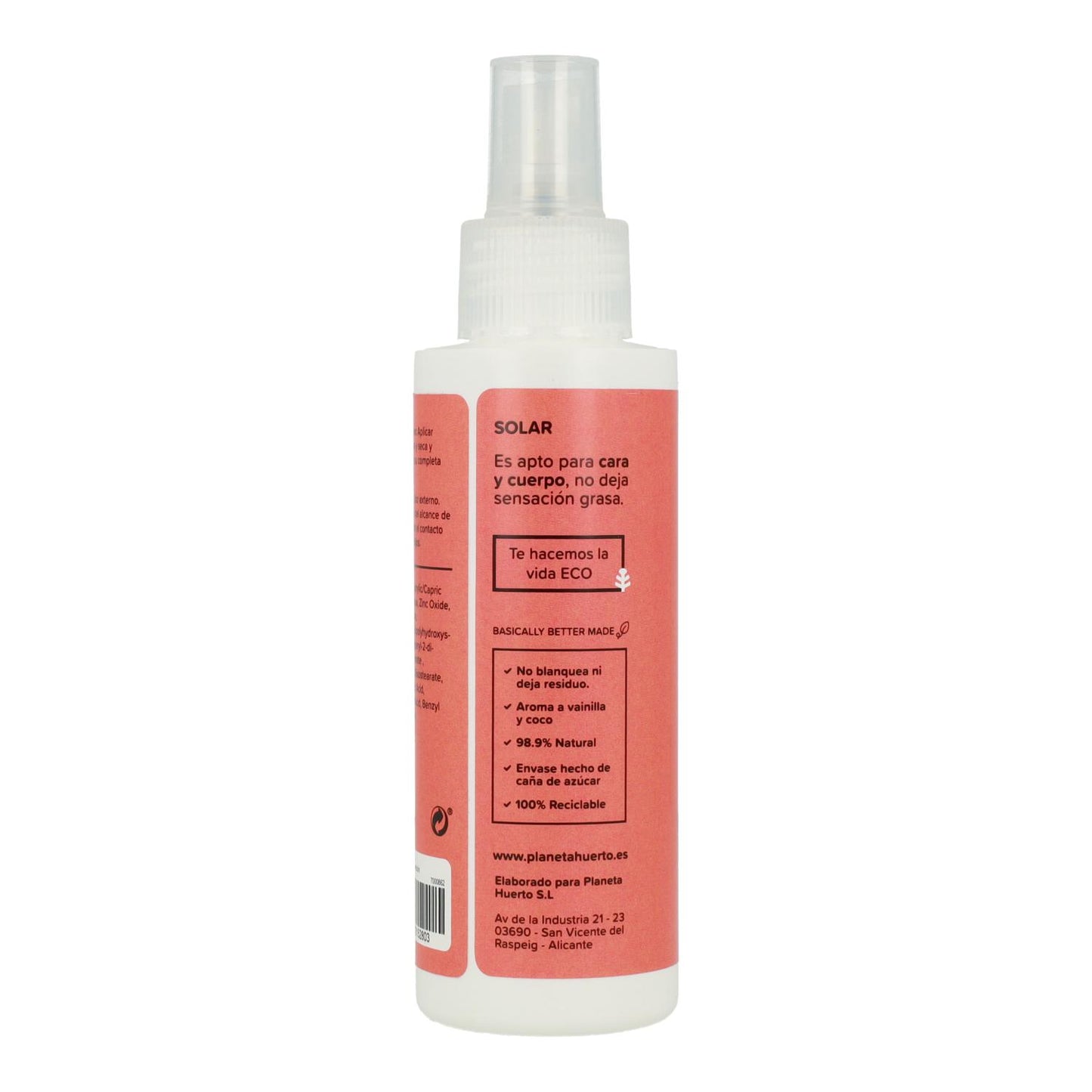 Protezione solare 100% minerale SPF 30 Planeta Huerto 125 ml