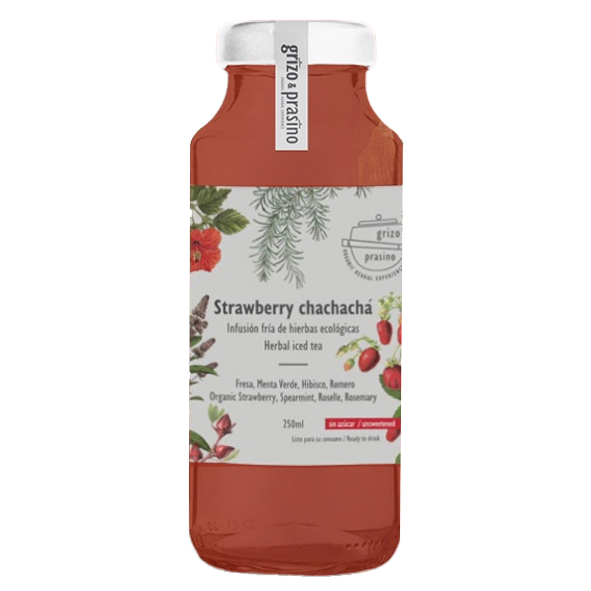 Gotowa do spożycia herbata Strawberry chachachá grizo & Prasino 250 ml