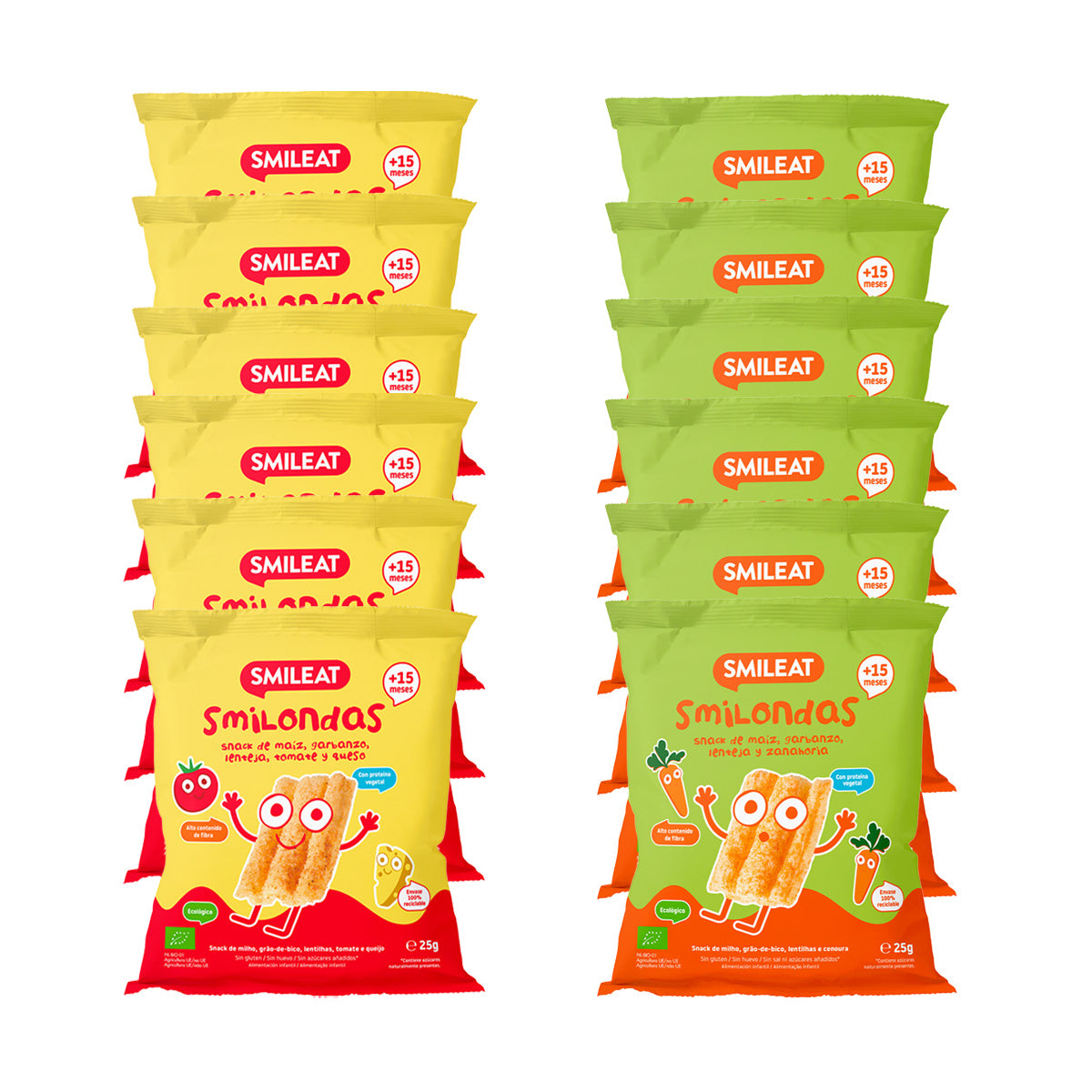 12er-Pack Smilondas Snack Eco Smileat 25 g