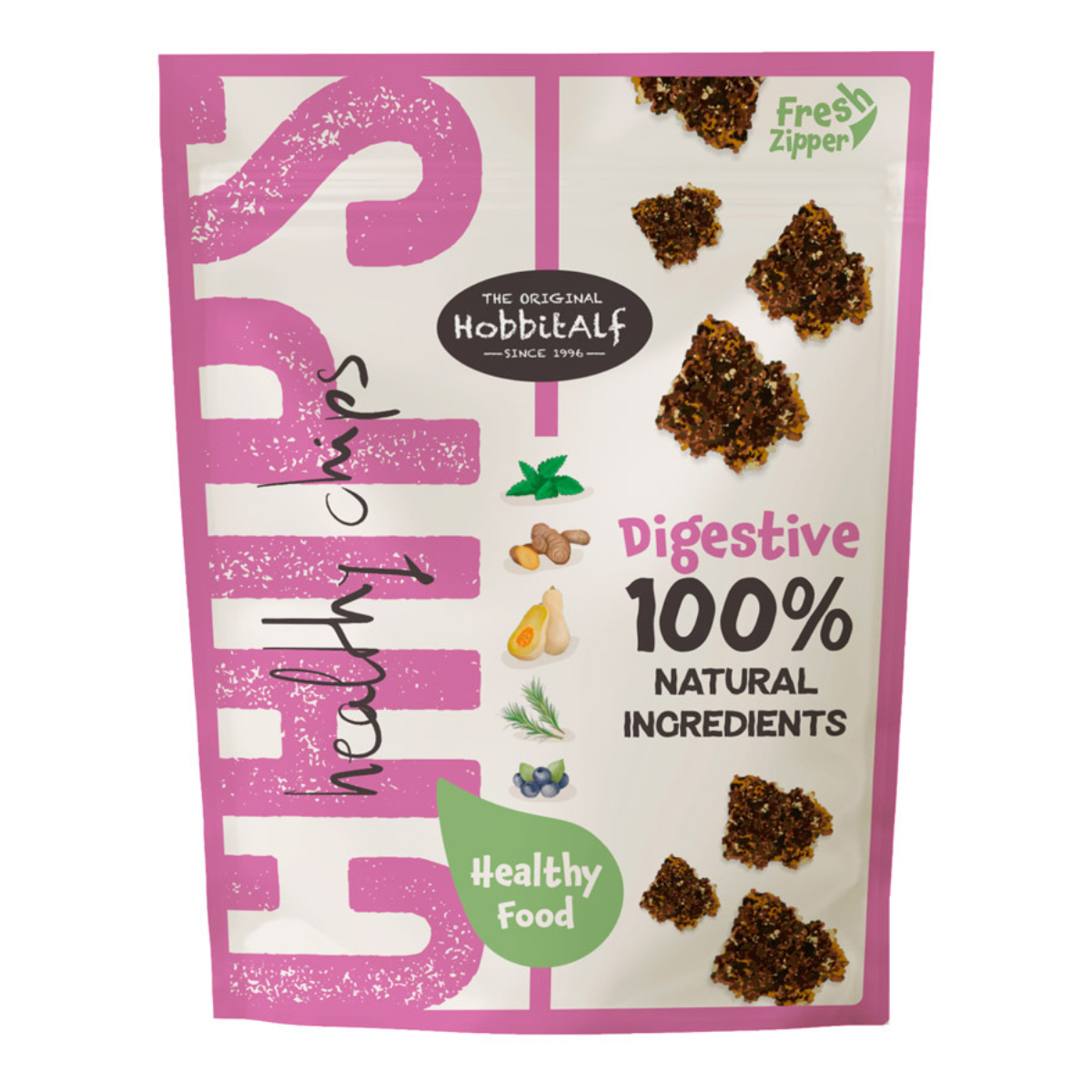Zdrowe chipsy trawienne Hobbitalf 180 g