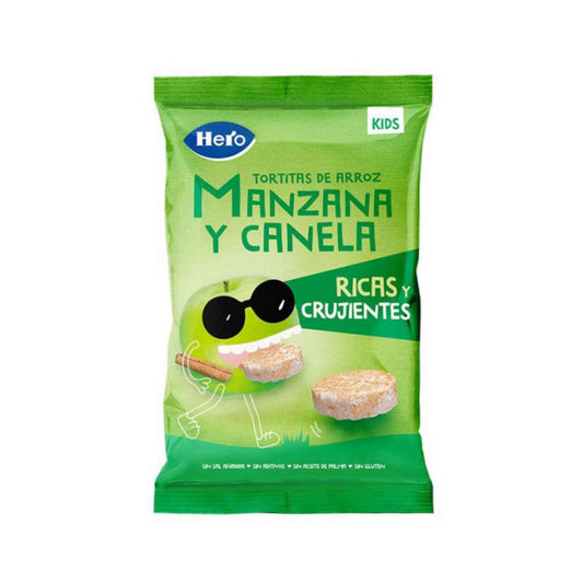Crêpes de riz, pomme et cannelle sans gluten 40 g - Hero/Kids