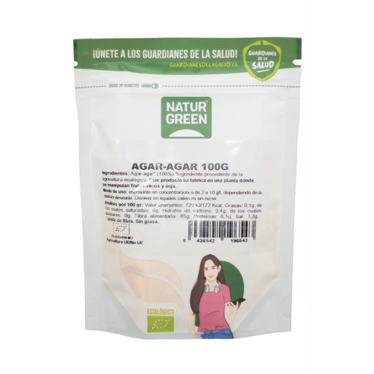 Agar Agar Bio en poudre NaturGreen 100 g