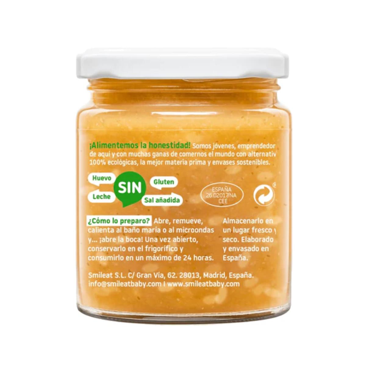 Pack of 12 Organic Rice with Turkey and Vegetables Jars CA CHI TOS Smileat, 230 g