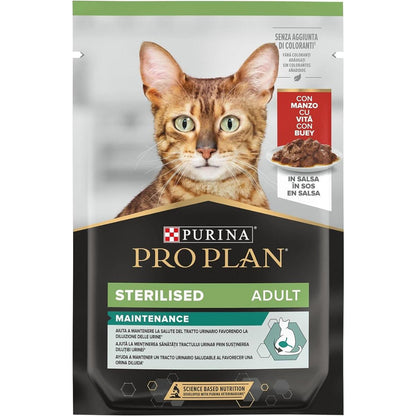 PRO PLAN Sterilised Cat Beef in Sauce 85 g
