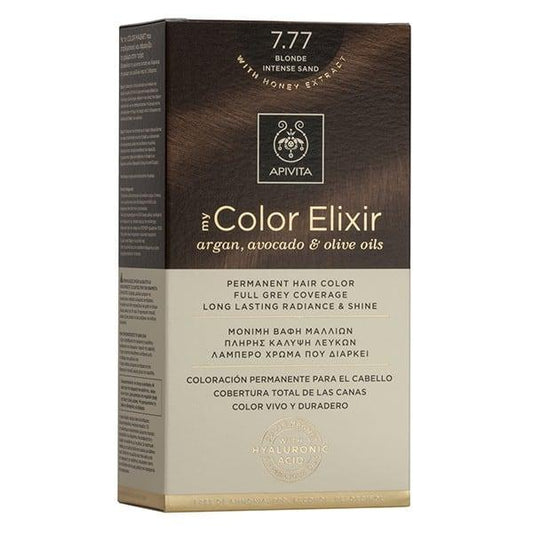 Haarverf My Color Elixir N7.77 Intens zandblond Apivita