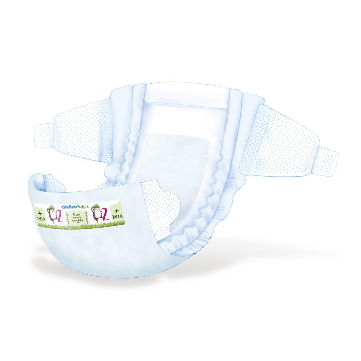 Pack of 6 Chelino Nature Nappies Size 2 3-6 kg 28 units