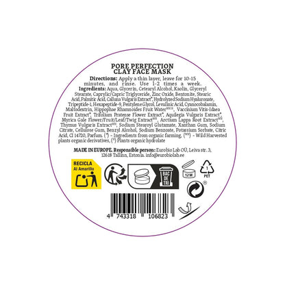 Gesichtsmaske aus Tonerde „Poros Perfectos” von Natura Siberica 100 ml