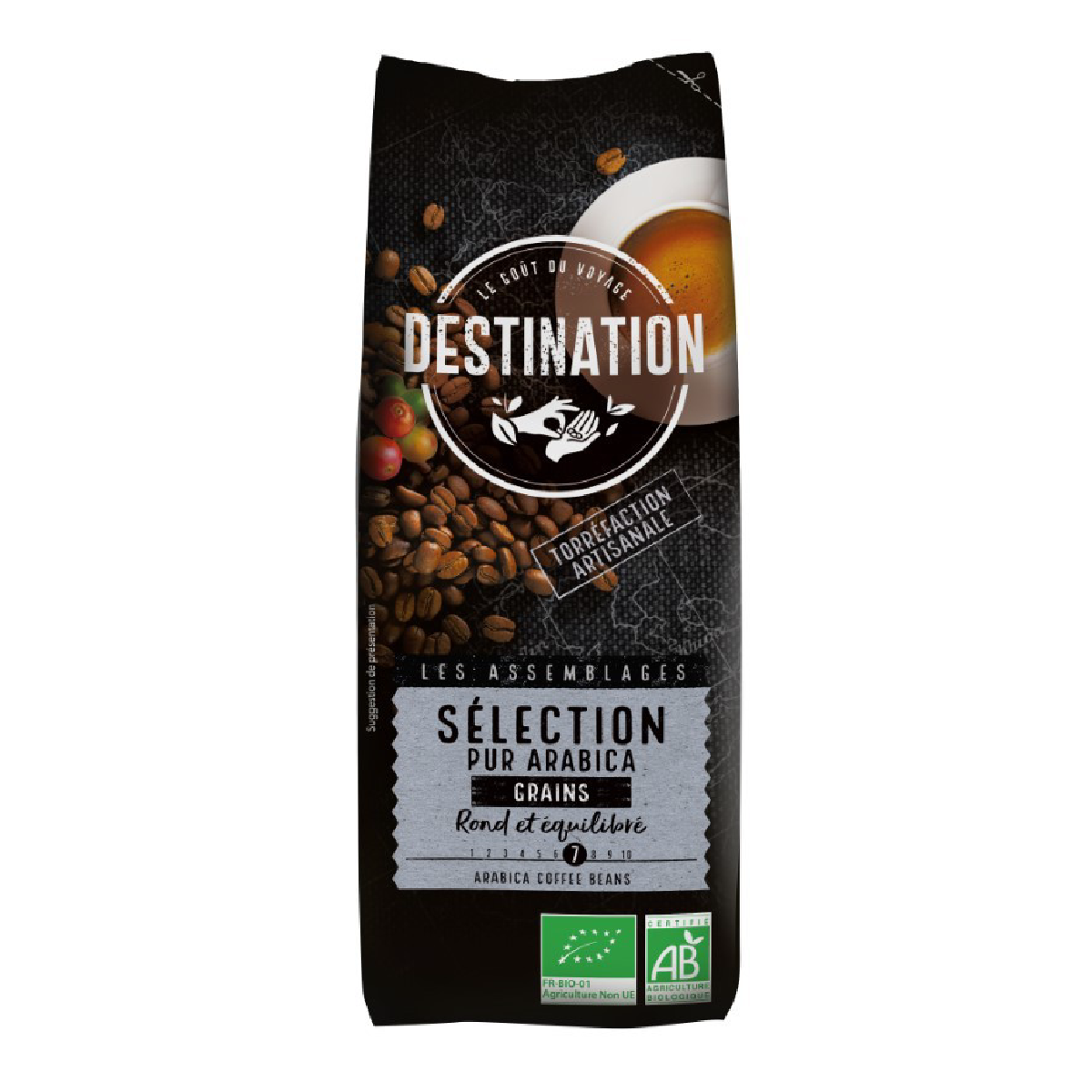 Zestaw 2 x kawa ziarnista 100% Arabica Bio Destination 1 kg