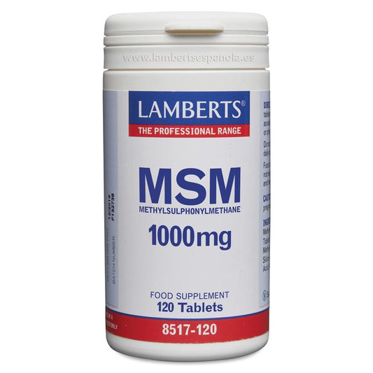 MSM 1000 mg från naturlig källa Lamberts 120 tabletter