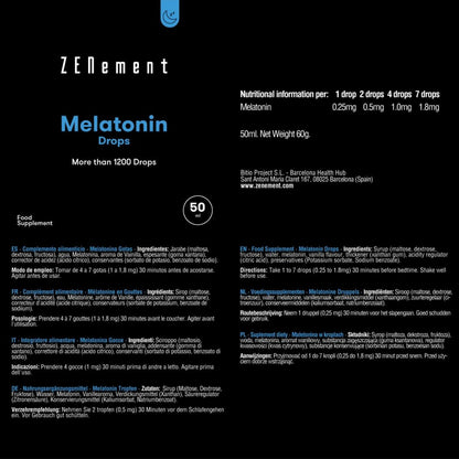 Melatonine druppels Zenement, 50 ml