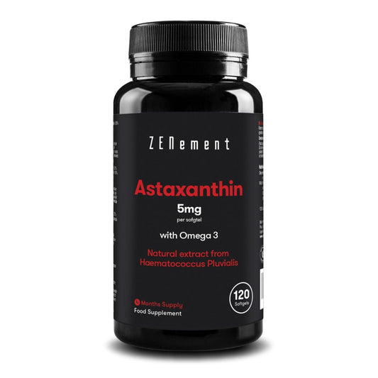 Astaxantina, 5 mg con Omega 3 Zenement,  120 compresse Astaxantina 5 mg con Omega 3