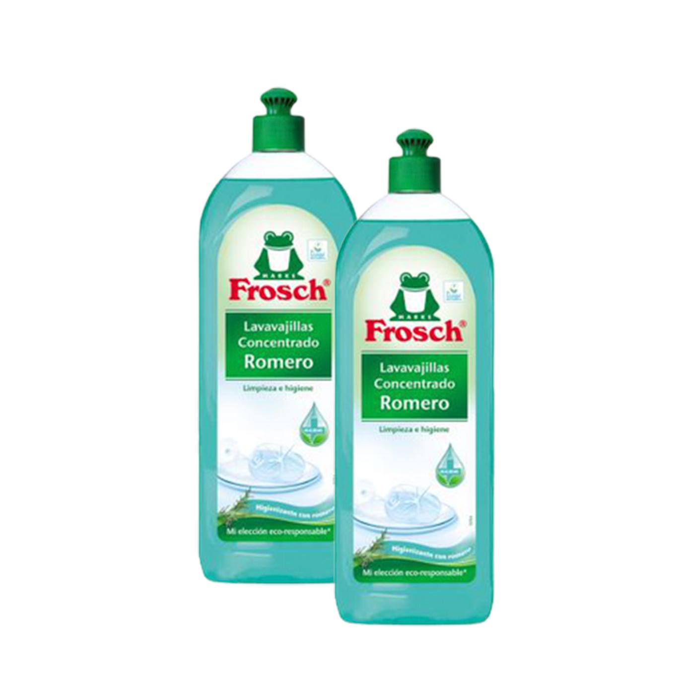 Confezione da 2 x 750 ml Detersivo per piatti al rosmarino Frosch