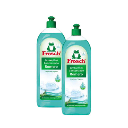 Confezione da 2 x 750 ml Detersivo per piatti al rosmarino Frosch