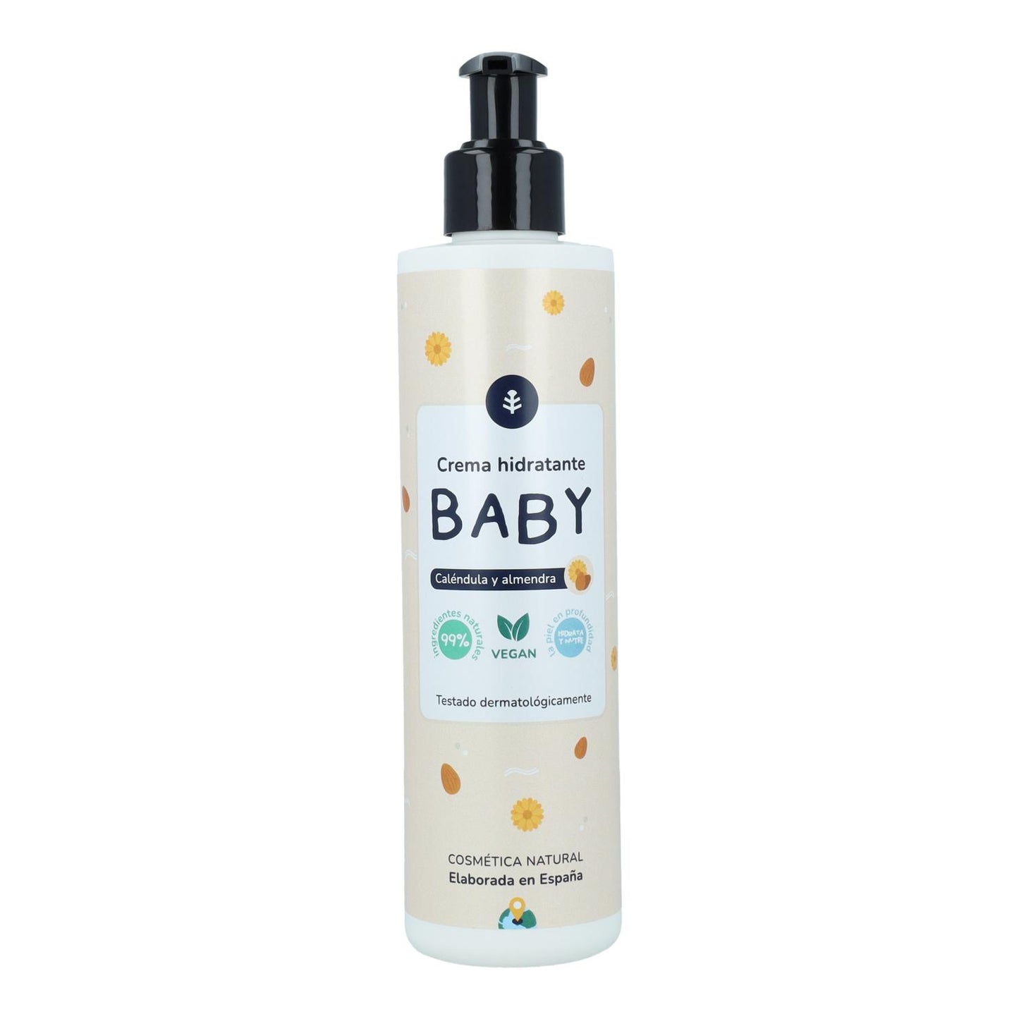 Calendula und Mandeln Kinderpackung: Gel und Shampoo + Feuchtigkeitscreme Planeta Huerto