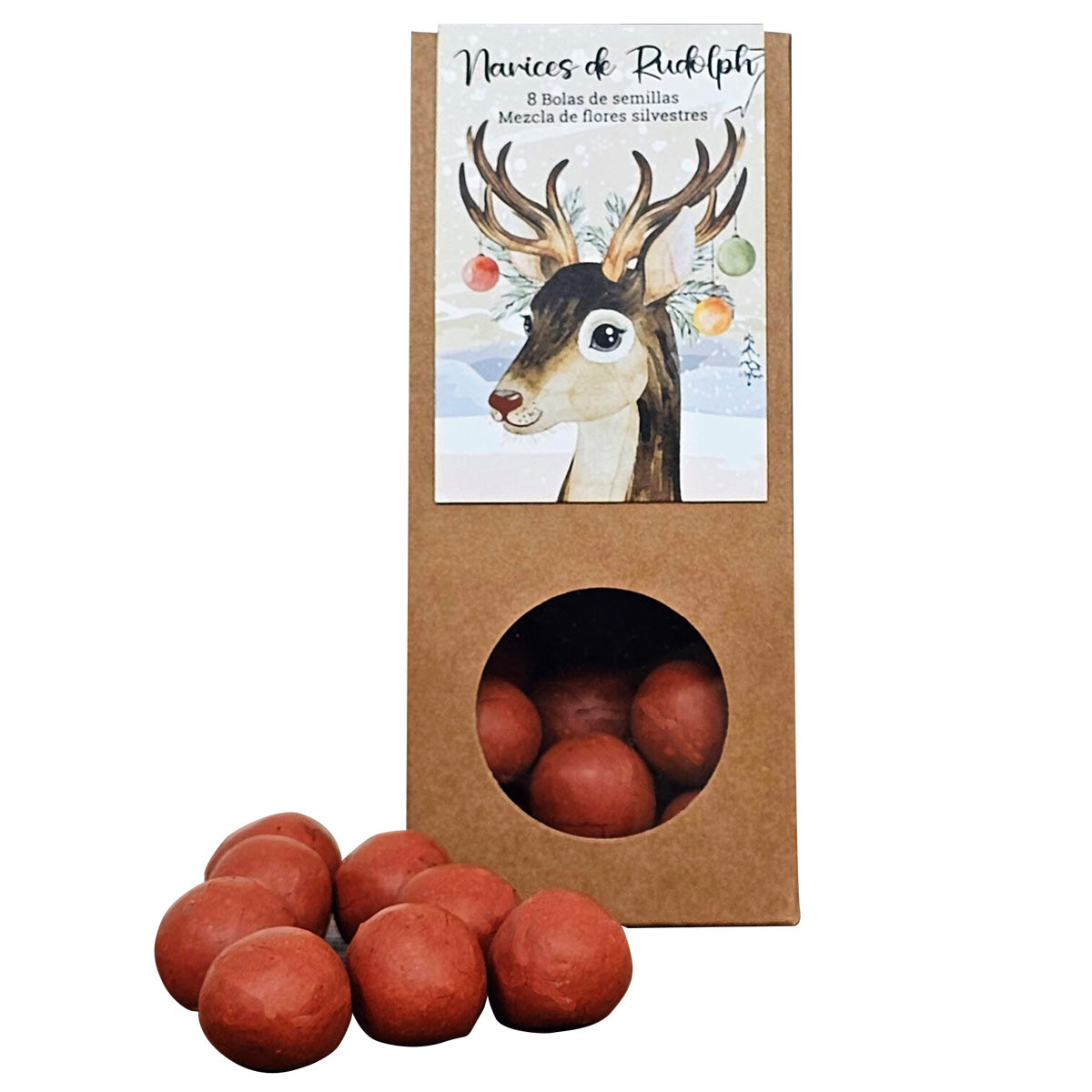 Rudolph's Nose Seed Balls Ideal Gift, Garden Pocket