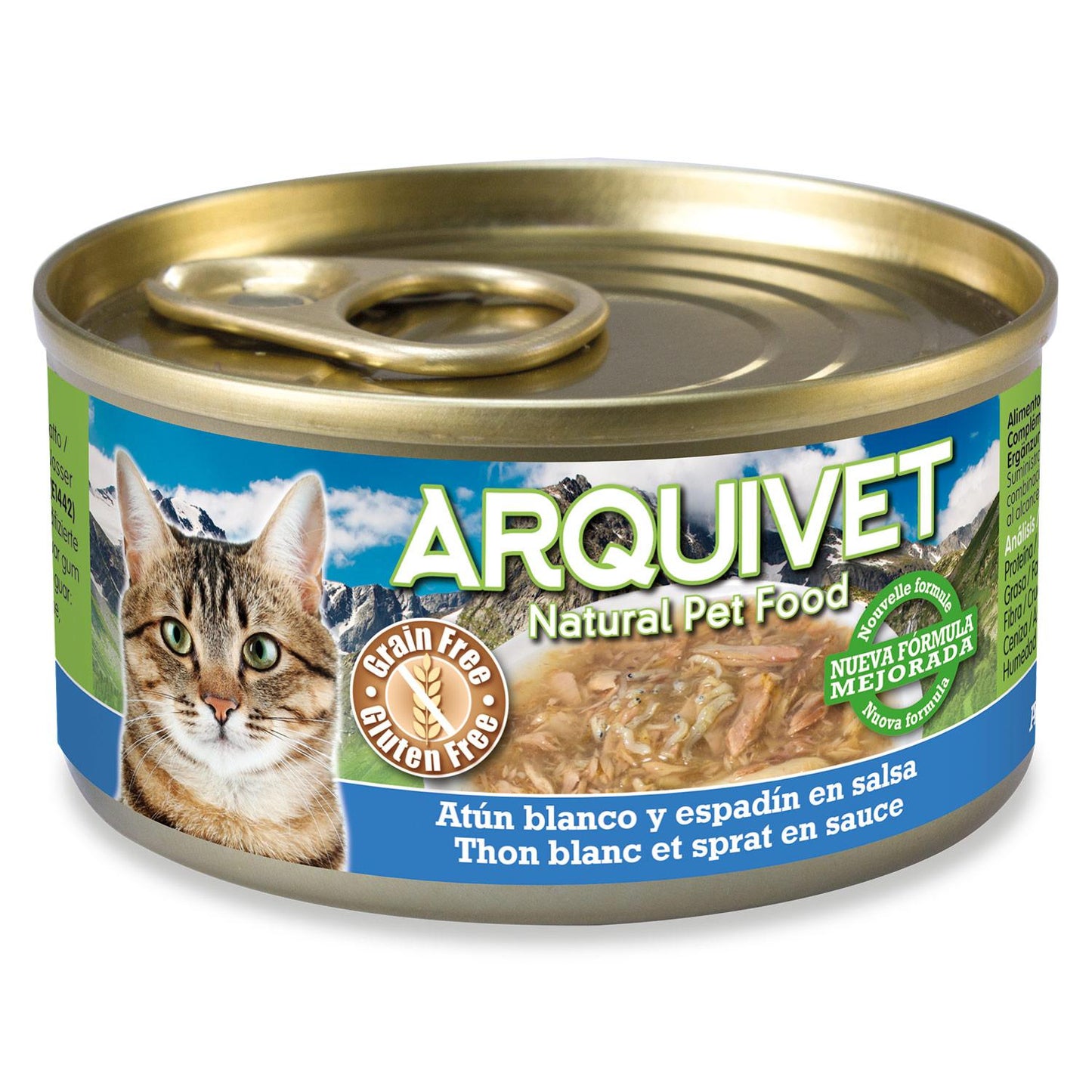Tonno bianco e sgombro in salsa Arquivet 80 g Cibo umido per gatti