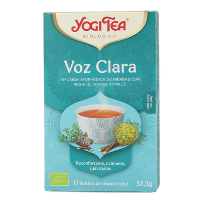 Yogi Tea BIO Voz Clara, 17 påsar