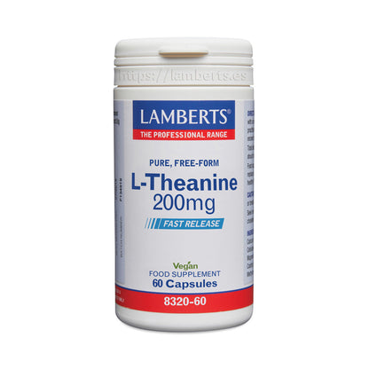 L-Theanine 200 mg, Lamberts, 60 capsules