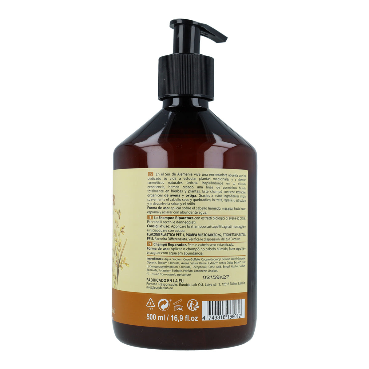 Shampooing réparateur pour cheveux secs et abîmés Oma Gertrude 500 ml