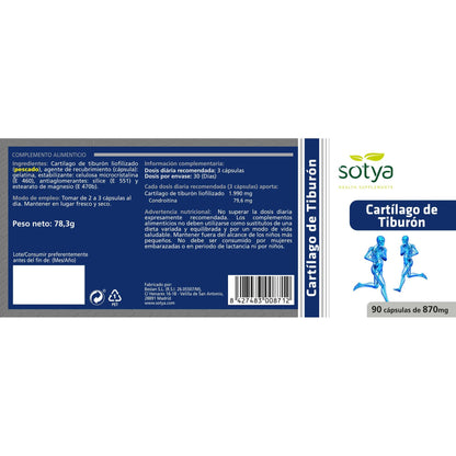 Sotya Shark Cartilage 750 mg, 90 capsules