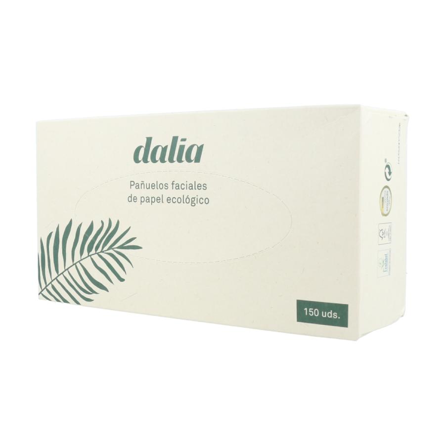 Box of 150 unbleached organic facial tissues. Dalia