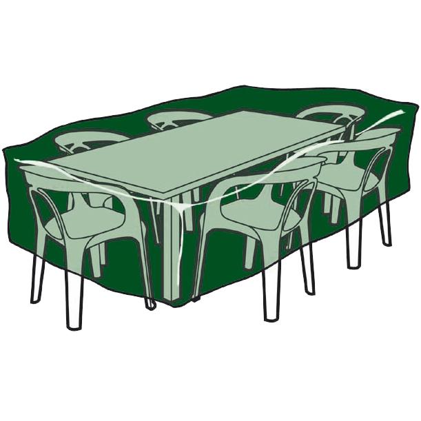 Housse rectangulaire en polyester pour tables et chaises 325 x 205 x 90 cm