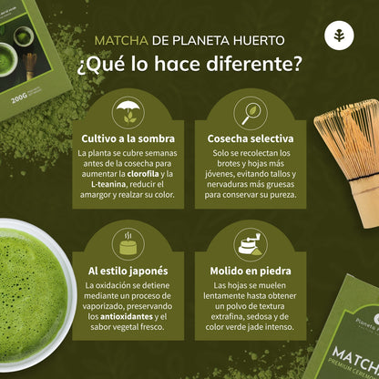 Matcha-Tee Premium-Zeremonienqualität Planeta Huerto 200 g