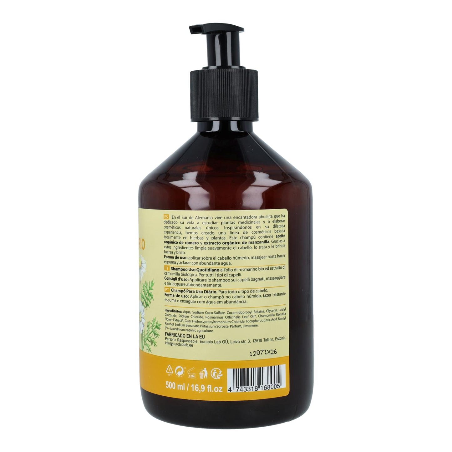 Confezione da 2 shampoo per uso quotidiano Oma Gertrude 500 ml