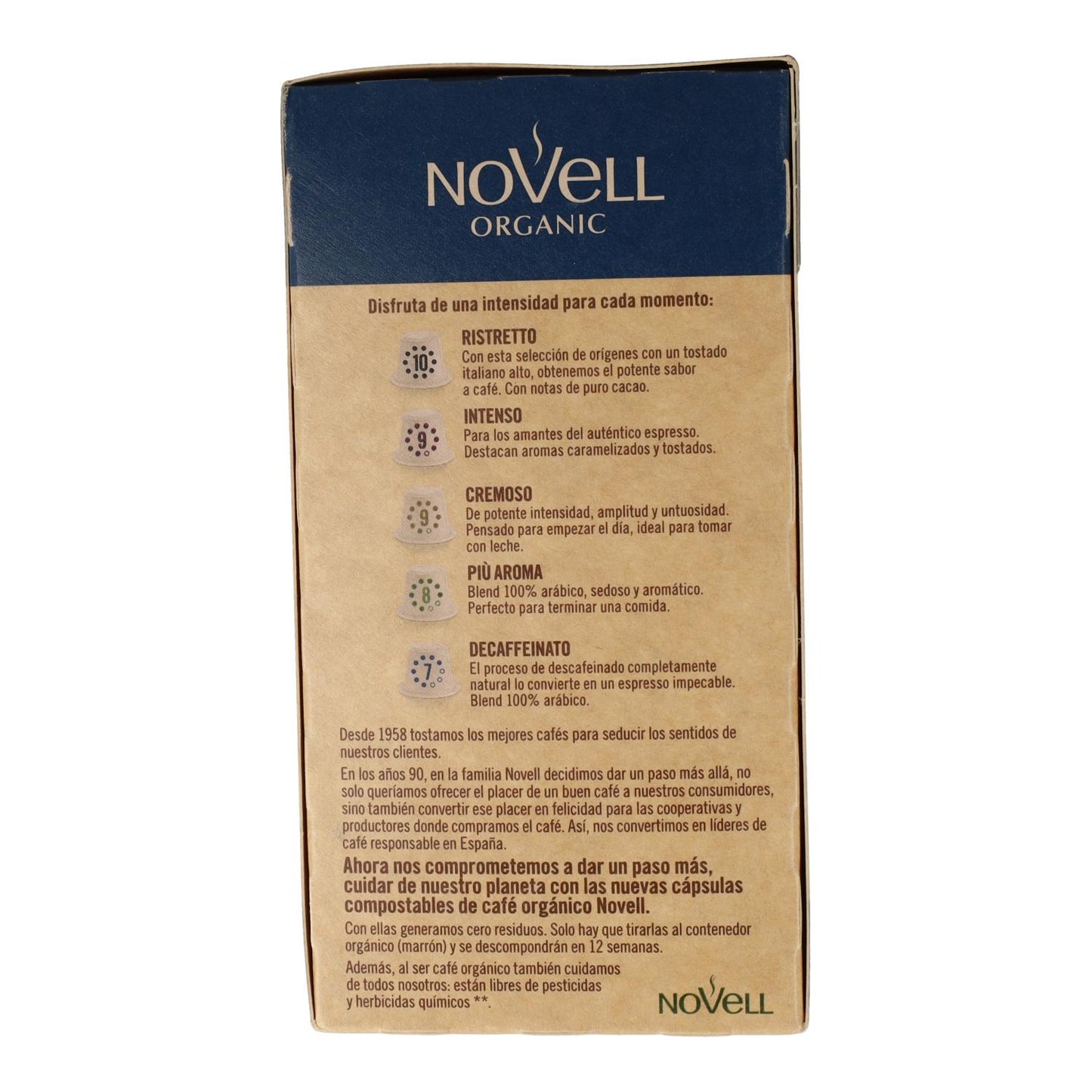 Capsules compostables Décaféiné Nespresso 50 capsules