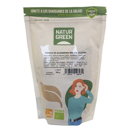Farine de caroube bio sans gluten NaturGreen 500 g