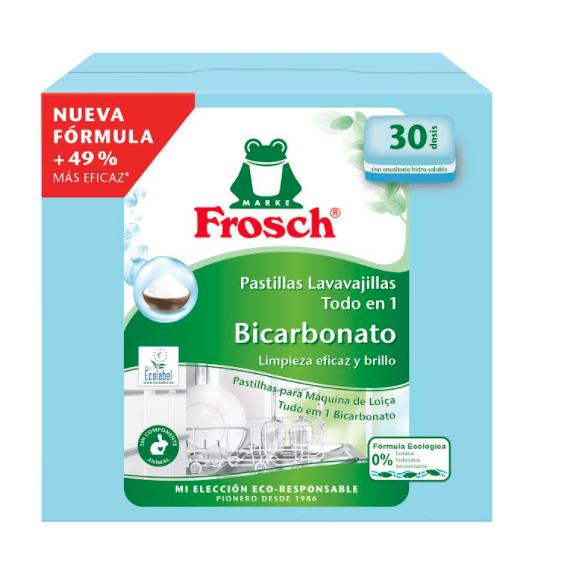 Confezione da 8 detersivi per piatti Frosch, 30 pastiglie