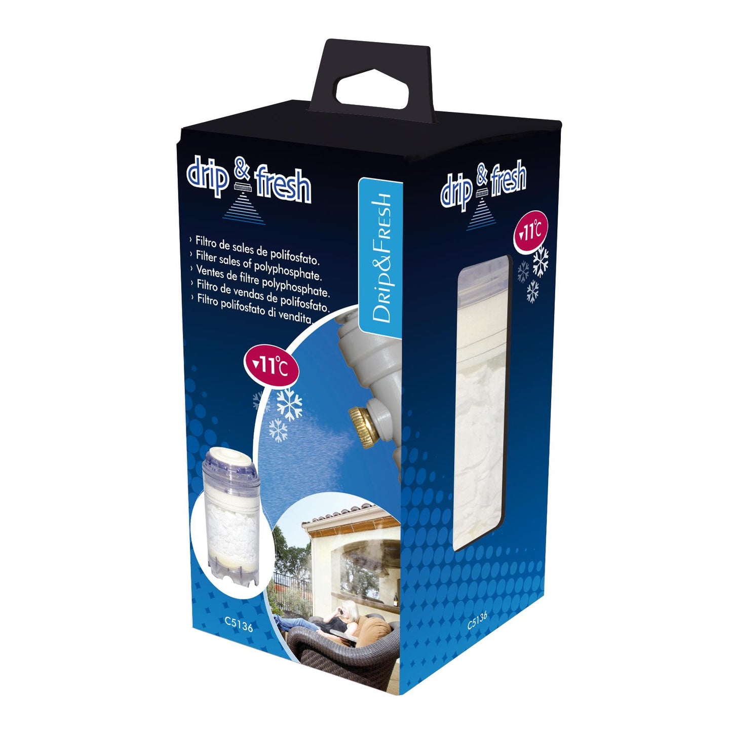 Filtre à sels polyphosphate