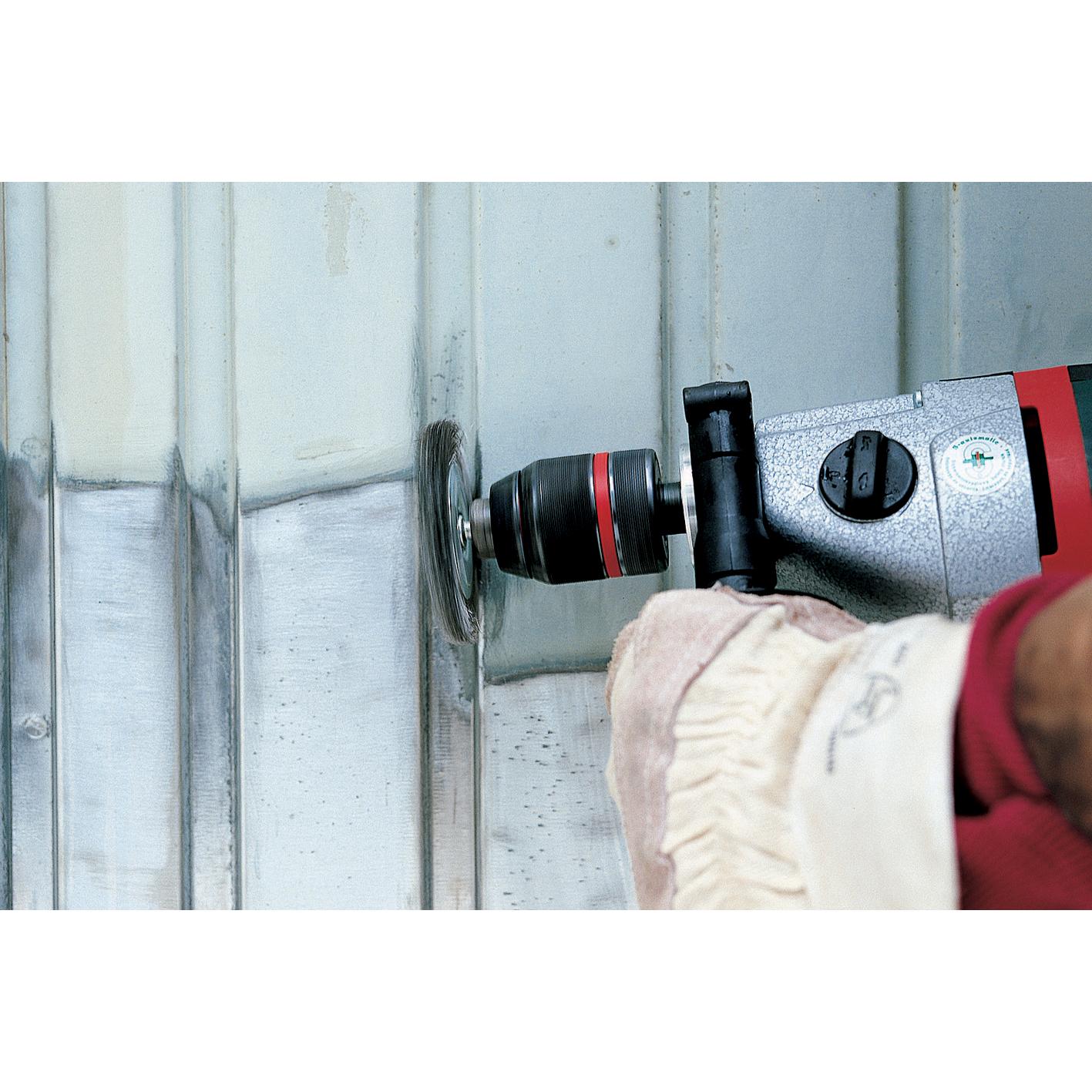 1 cepillo metálico de disco para taladro Wolfcraft Ø 75 x 7 mm