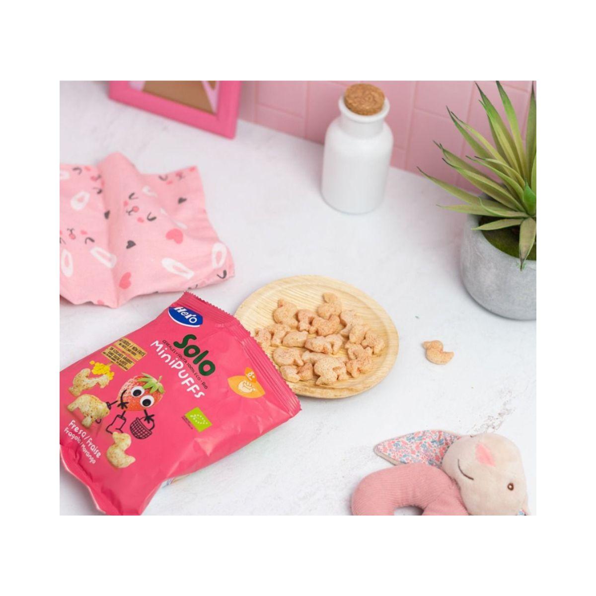 7-pack ekologiska jordgubbssnacks 18 g – Hero Solo
