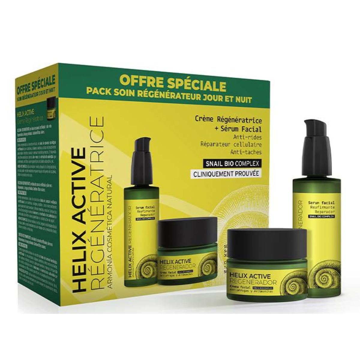 Packung Helix Active Creme 50 ml + Serum 30 ml. Armonía Cosmética Natural